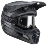 LEATT KIT MOTO 3.5 V23 STEALTH KASK MOTOCYKLOWY OFFROAD + GOGLE 