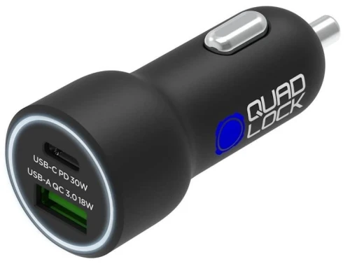 Ładowarka samochodow Quad Lock 48W - USB-C PD + US.webp