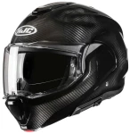 HJC F100 CARBON SOLID BLACK KASK MOTOCYKLOWY SZCZĘKOWY