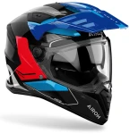 AIROH BANDIT TUNE BLUE RED GLOSS KASK MOTOCYKLOWY INTEGRALNY 