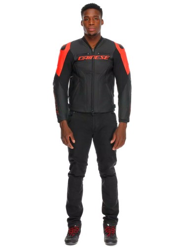 Kurtka skórzana Dainese RACING 5 BLK RED FLU  3.jpg