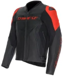 DAINESE RACING 5 BLACK FLUO RED KURTKA MOTOCYKLOWA SKÓRZANA