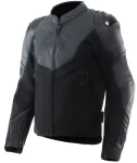 DAINESE IPERATTIVA FLUO BLACK BLACK KURTKA MOTOCYKLOWA SKÓRZANA