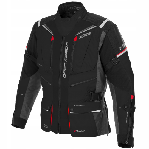 BUSE OPEN ROAD III LADY CZARNA KURTKA MOTOCYKLOWA TEKSTYLNA