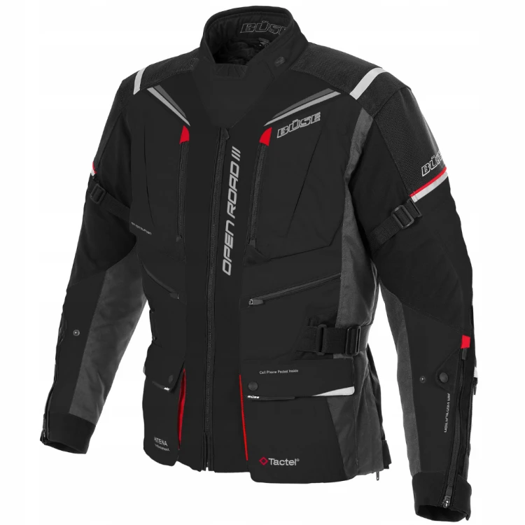 BUSE OPEN ROAD III LADY CZARNA KURTKA MOTOCYKLOWA TEKSTYLNA