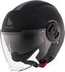 MT HELMETS VIALE SV BLACK MATT KASK MOTOCYKLOWY OTWARTY JET 