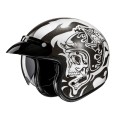 HJC V31 FLAME WHITE BLACK KASK MOTOCYKLOWY OTWARTY JET