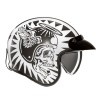HJC V31 FLAME WHITE BLACK KASK MOTOCYKLOWY OTWARTY JET