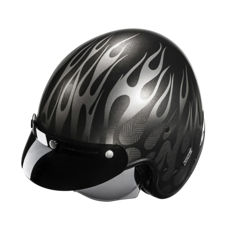 HJC V31 FIRO BLACK KASK MOTOCYKLOWY OTWARTY JET