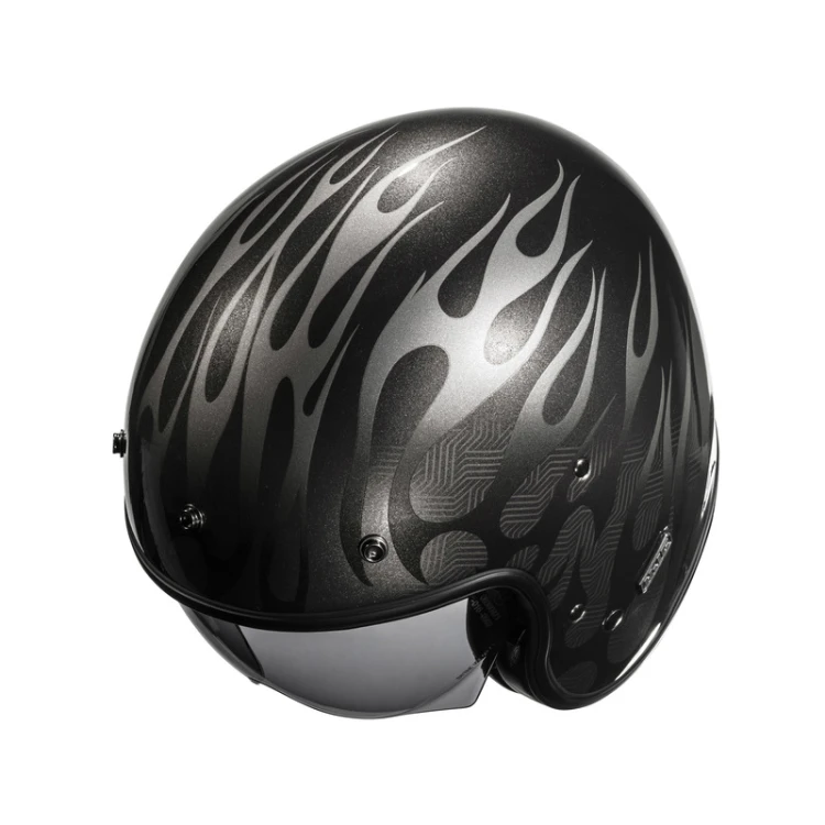HJC V31 FIRO BLACK KASK MOTOCYKLOWY OTWARTY JET