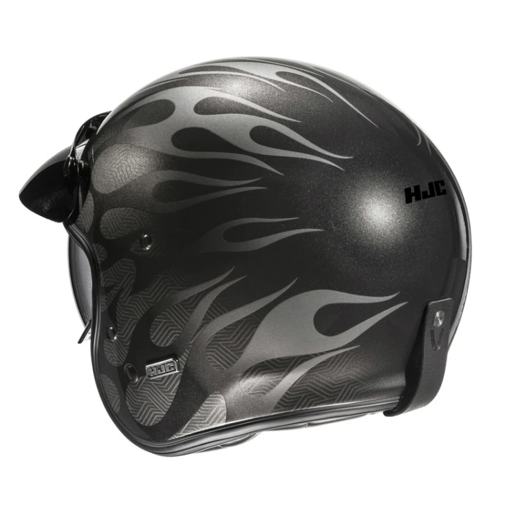 HJC V31 FIRO BLACK KASK MOTOCYKLOWY OTWARTY JET