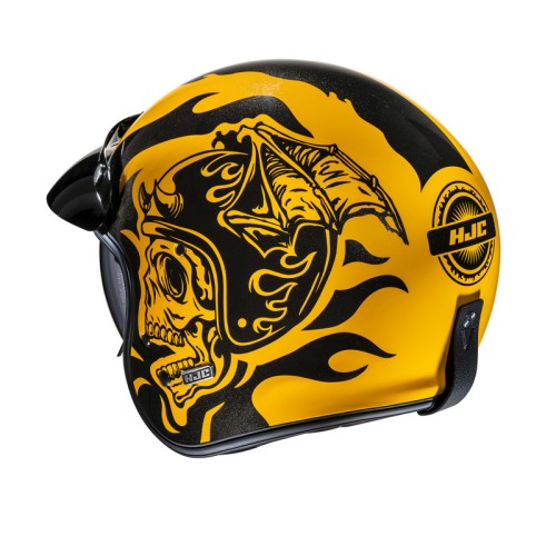 HJC V31 FLAME YELLOW BLACK KASK MOTOCYKLOWY OTWARTY JET