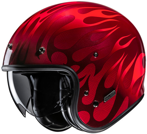 HJC V31 FIRO RED KASK MOTOCYKLOWY OTWARTY JET
