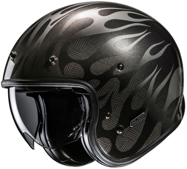 HJC V31 FIRO BLACK KASK MOTOCYKLOWY OTWARTY JET