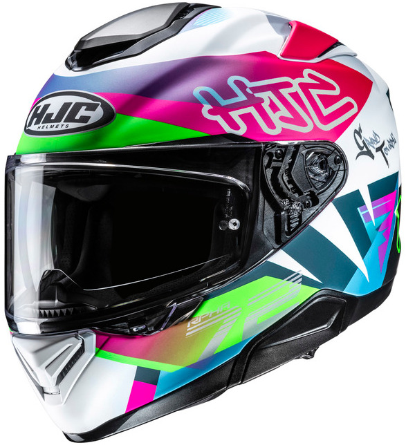HJC RPHA72 GOLDY WHITE GREEN KASK MOTOCYKLOWY INTEGRALNY