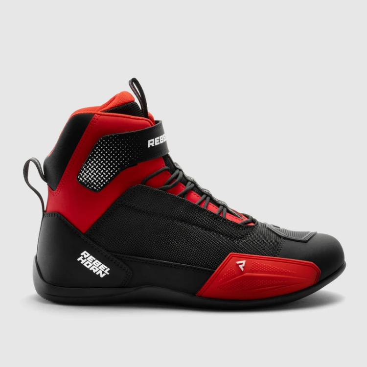 REBELHORN SWIFT BLACK RED BUTY MOTOCYKLOWE KRÓTKIE