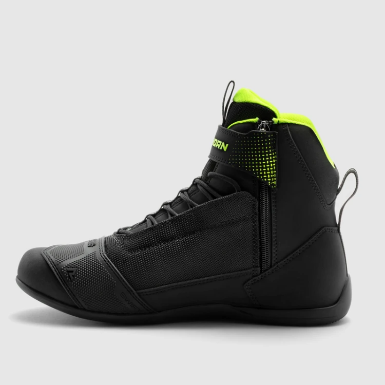 REBELHORN SWIFT BLACK FLUO YELLOW BUTY MOTOCYKLOWE KRÓTKIE