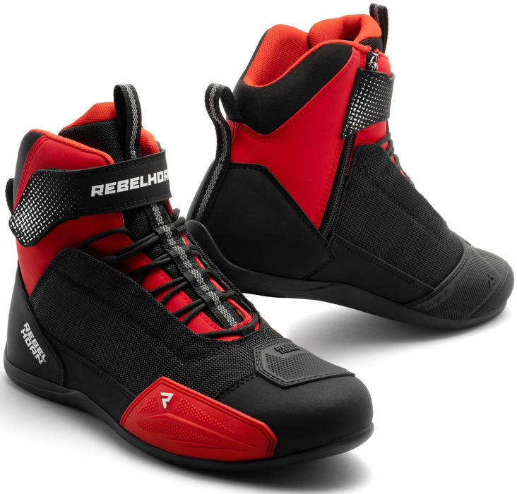 REBELHORN SWIFT BLACK RED BUTY MOTOCYKLOWE KRÓTKIE