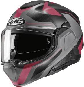 HJC F100 BIOS PINK GREY KASK MOTOCYKLOWY SZCZĘKOWY