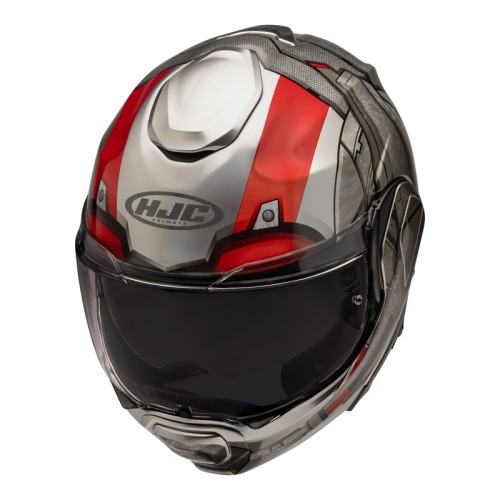 HJC F100 ANT-MAN MARVEL SILVER RED KASK MOTOCYKLOWY SZCZĘKOWY
