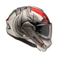 HJC F100 ANT-MAN MARVEL SILVER RED KASK MOTOCYKLOWY SZCZĘKOWY