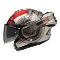 HJC F100 ANT-MAN MARVEL SILVER RED KASK MOTOCYKLOWY SZCZĘKOWY