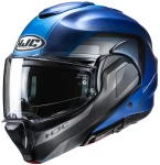 HJC F100 REFF BLUE GREY KASK MOTOCYKLOWY SZCZĘKOWY