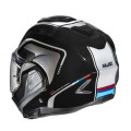 HJC F100 REFF BLACK WHITE KASK MOTOCYKLOWY SZCZĘKOWY