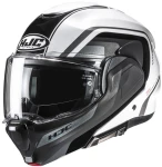 HJC F100 REFF GREY WHITE KASK MOTOCYKLOWY SZCZĘKOWY