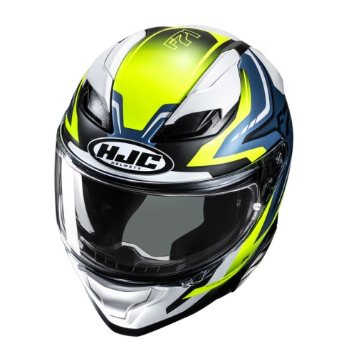 HJC F71 FES YELLOW BLUE KASK MOTOCYKLOWY INTEGRALNY