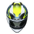 HJC F71 FES YELLOW BLUE KASK MOTOCYKLOWY INTEGRALNY