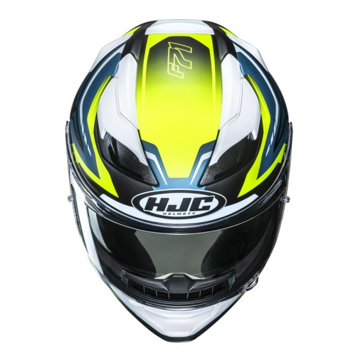 HJC F71 FES YELLOW BLUE KASK MOTOCYKLOWY INTEGRALNY