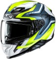 HJC F71 FES YELLOW BLUE KASK MOTOCYKLOWY INTEGRALNY