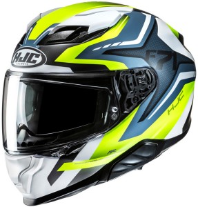 HJC F71 FES YELLOW BLUE KASK MOTOCYKLOWY INTEGRALNY