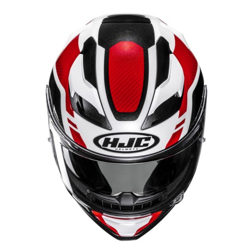 HJC F71 TOZZ WHITE RED KASK MOTOCYKLOWY INTEGRALNY