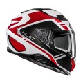 HJC F71 TOZZ WHITE RED KASK MOTOCYKLOWY INTEGRALNY