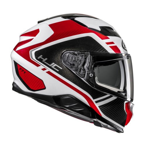 HJC F71 TOZZ WHITE RED KASK MOTOCYKLOWY INTEGRALNY