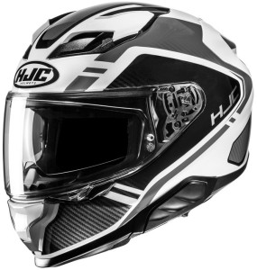 HJC F71 TOZZ BLACK WHITE KASK MOTOCYKLOWY INTEGRALNY