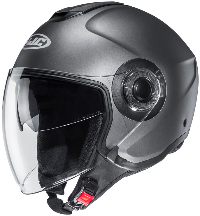 HJC I40N SOLID SEMI FLAT TITANIUM KASK MOTOCYKLOWY OTWARTY