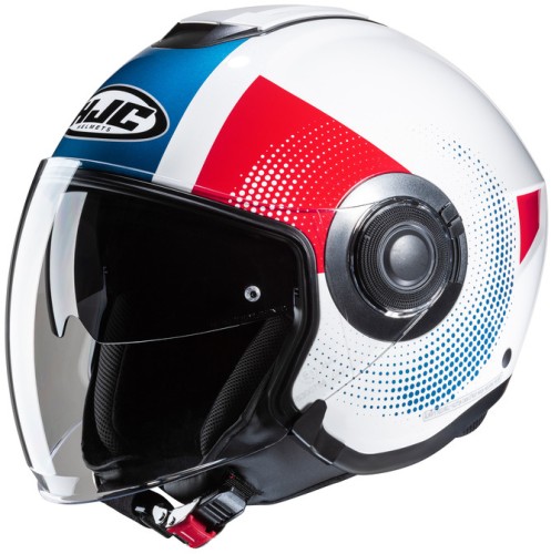 HJC I40N PYLE WHITE BLUE KASK MOTOCYKLOWY OTWARTY