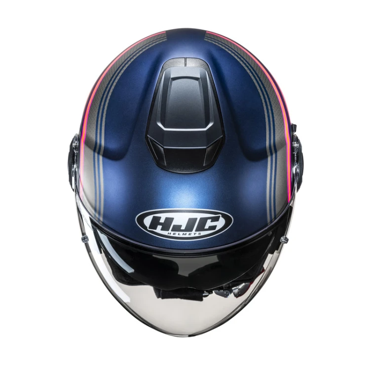 HJC I40N LINIA BLUE PINK KASK MOTOCYKLOWY OTWARTY