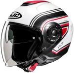 HJC I40N LINIA WHITE BLACK KASK MOTOCYKLOWY OTWARTY 