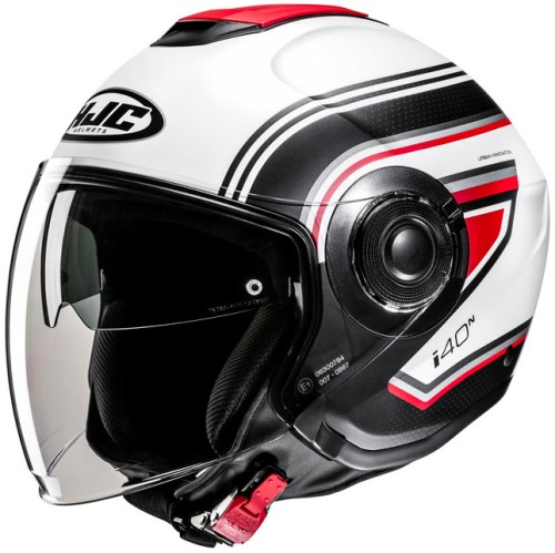HJC I40N LINIA WHITE BLACK KASK MOTOCYKLOWY OTWARTY