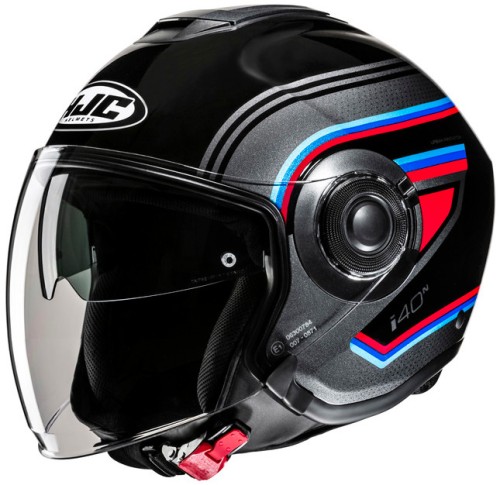 HJC I40N LINIA BLACK GREY KASK MOTOCYKLOWY OTWARTY