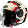 HJC I40N VELU BEIGE RED KASK MOTOCYKLOWY OTWARTY