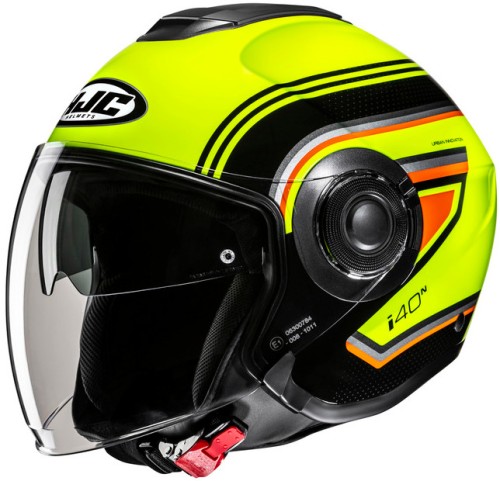 HJC I40N LINIA YELLOW BLACK KASK MOTOCYKLOWY OTWARTY