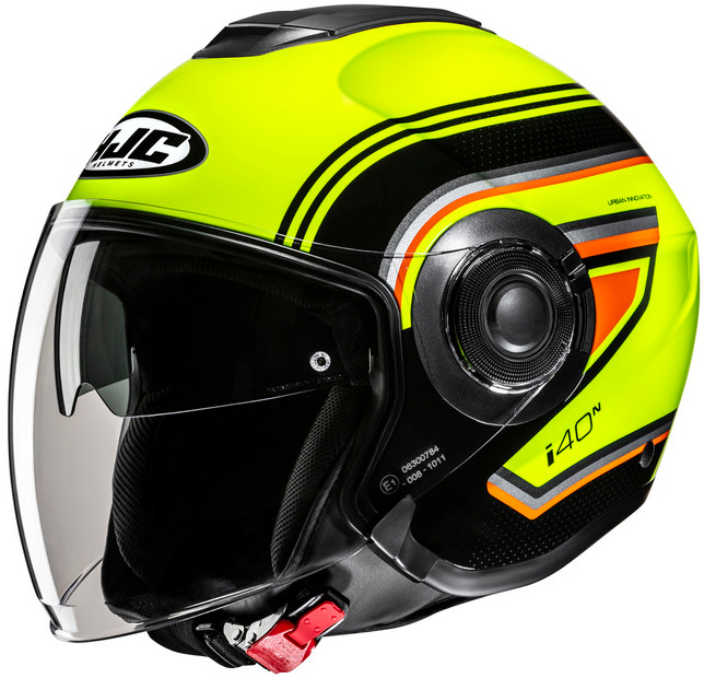 HJC I40N LINIA YELLOW BLACK KASK MOTOCYKLOWY OTWARTY