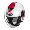 HJC I40N VISION WHITE RED KASK MOTOCYKLOWY OTWARTY