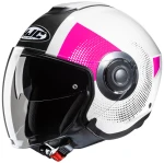HJC I40N PYLE WHITE PINK KASK MOTOCYKLOWY OTWARTY 