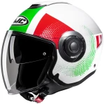 HJC I40N PYLE WHITE GREEN KASK MOTOCYKLOWY OTWARTY 